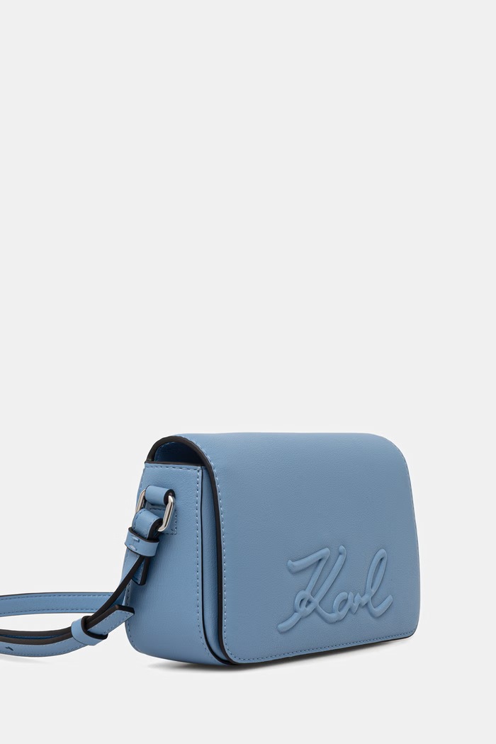 Karl Lagerfeld torebka bagietka damska z imitacji skóry K/VILLE B2W30222 niebieski SS26