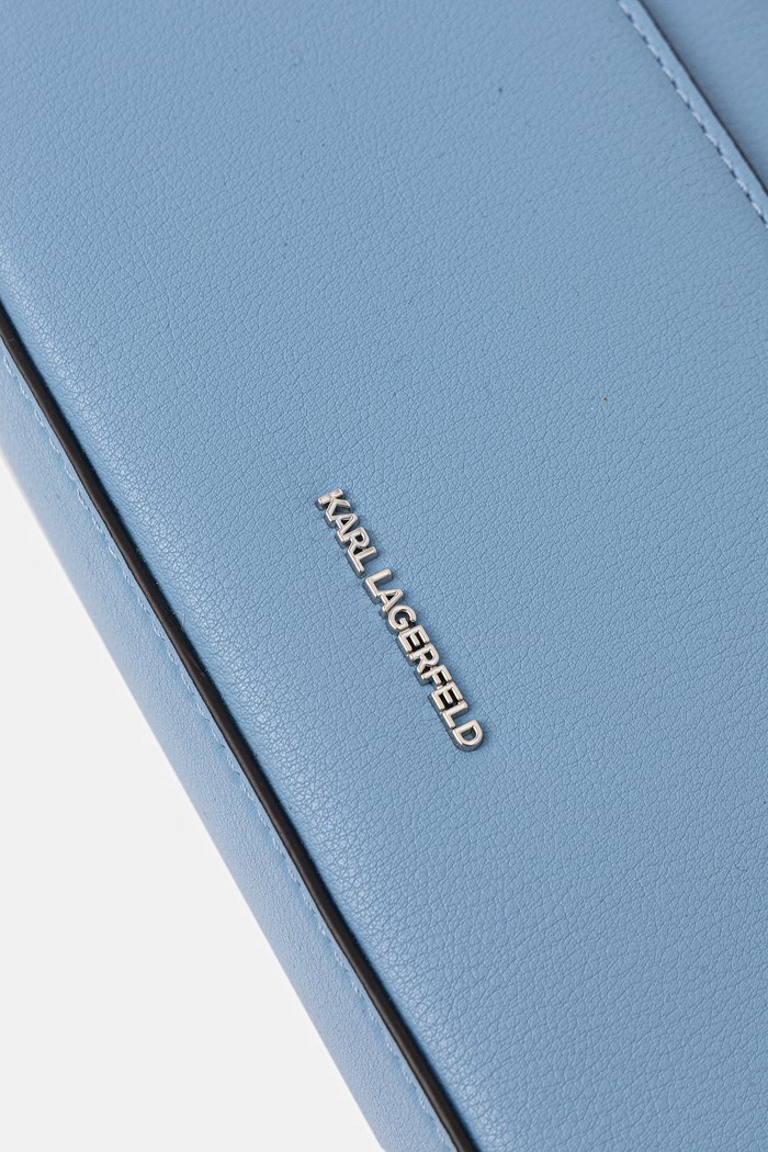 Karl Lagerfeld torebka bagietka damska z imitacji skóry K/VILLE niebieski B2W30222