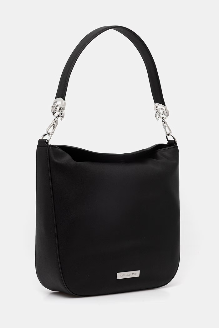 Karl Lagerfeld kabelka dámska z imitácie kože IKON B2W30179 čierna SS26