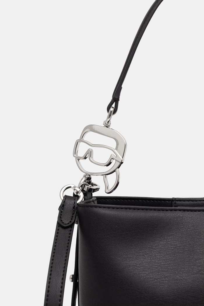Karl Lagerfeld torebka damska z imitacji skóry IKON czarny B2W30244