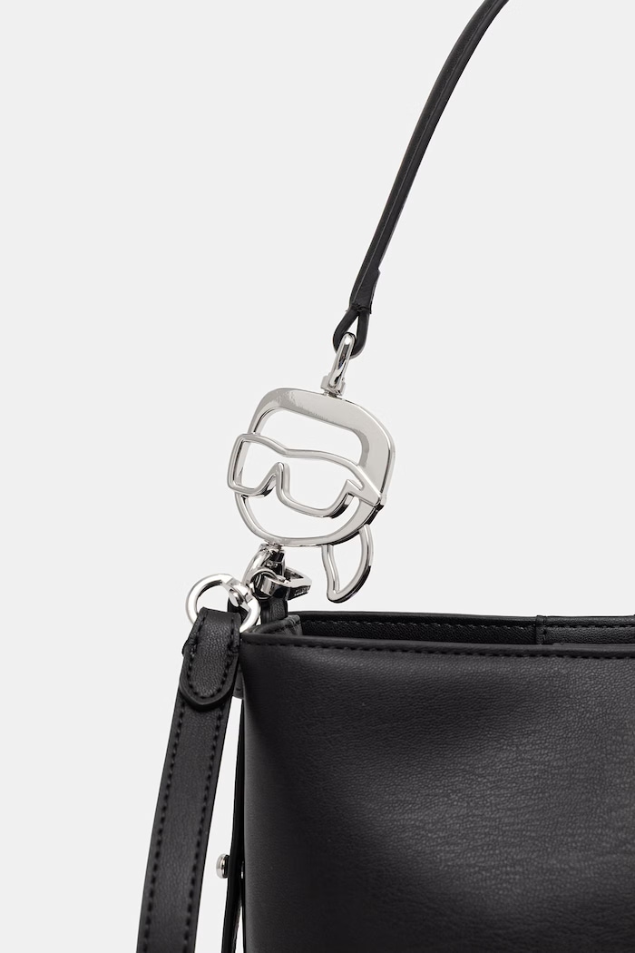 Karl Lagerfeld torebka damska z imitacji skóry IKON czarny B2W30244