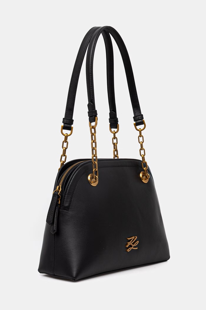 Karl Lagerfeld kabelka dámska kožená K/AUTOGRAPH B2W30038 čierna SS26