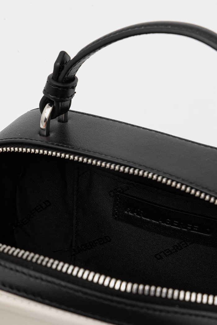 Karl Lagerfeld geantă crossbody pentru femei, din piele K/AUTOGRAPH B2W30234 bej