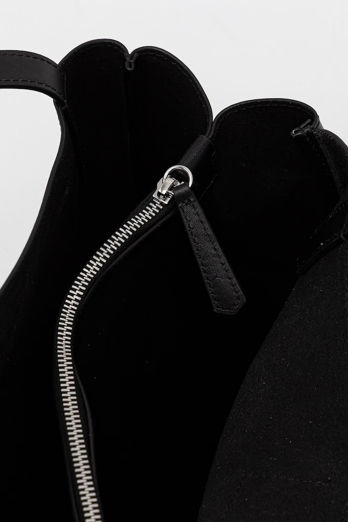 Karl Lagerfeld torebka shopper damska skórzana K/AUTOGRAPH czarny B2W30258