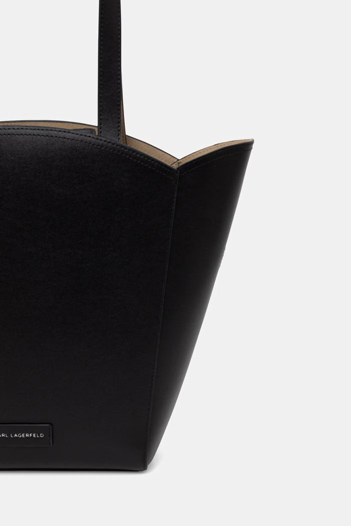 Doplňky Karl Lagerfeld nákupní taška dámská kožená K/CIRCLE B2W30013 černá