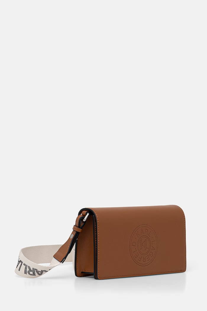 Karl Lagerfeld crossbody kabelka dámska kožená K/CIRCLE B2W30273 hnedá SS26