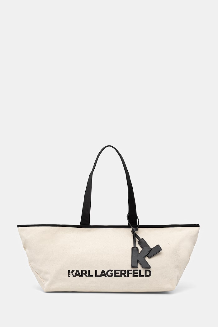 Karl Lagerfeld tote taška dámská K/ESSENTIAL béžová B2W50017