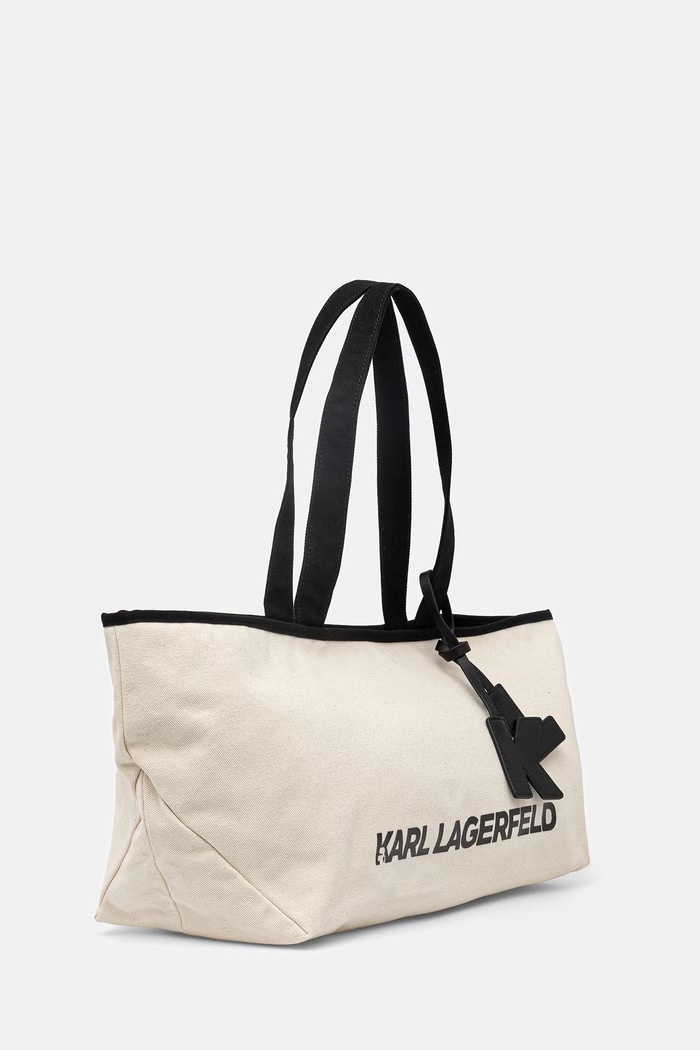 Karl Lagerfeld tote taška dámská K/ESSENTIAL B2W50017 béžová SS26