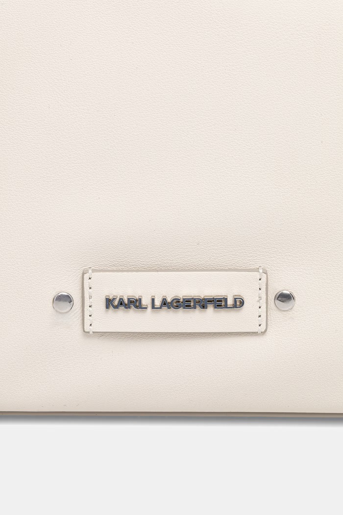 Karl Lagerfeld kabelka typu tote dámska kožená K/EYELETS B2W30085 béžová