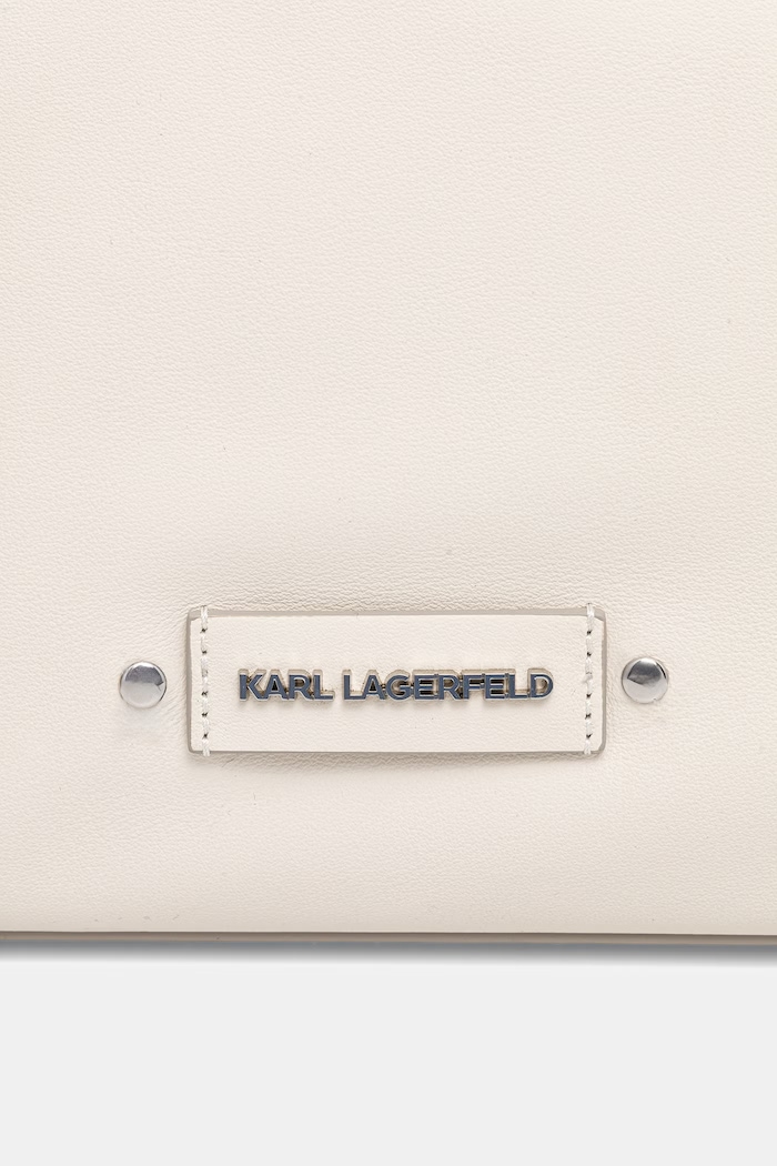 Karl Lagerfeld kabelka typu tote dámska kožená K/EYELETS B2W30085 béžová