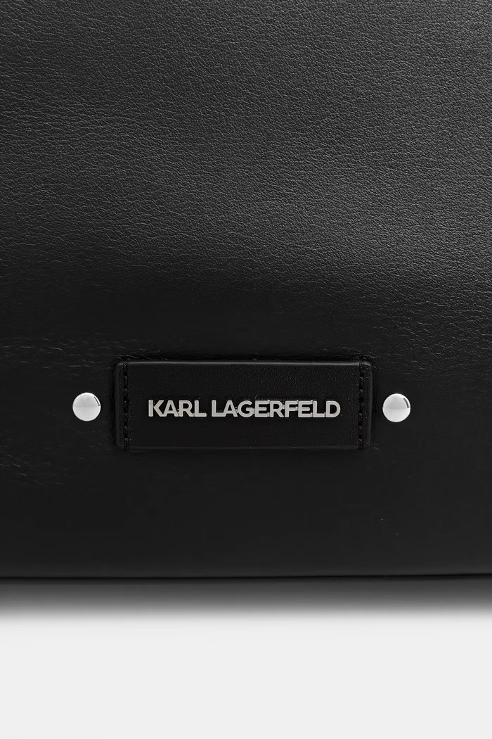 Karl Lagerfeld kabelka typu tote dámska kožená K/EYELETS čierna B2W30085