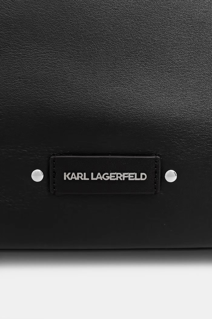 Karl Lagerfeld kabelka typu tote dámska kožená K/EYELETS čierna B2W30085