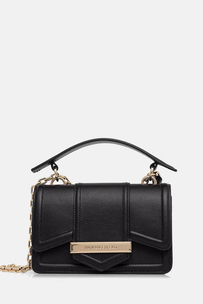 Karl Lagerfeld Crossbody kabelka dámska kožená K/NOVA čierna B2W30231