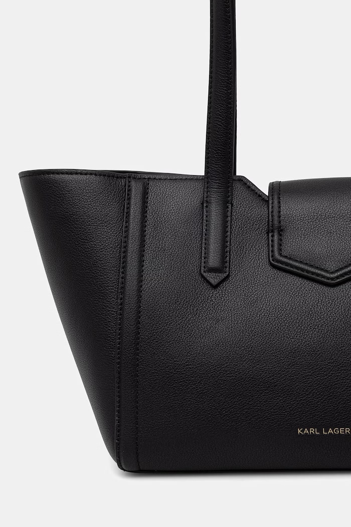 Accesorii Karl Lagerfeld geantă baguette pentru femei, din piele K/NOVA B2W30108 negru