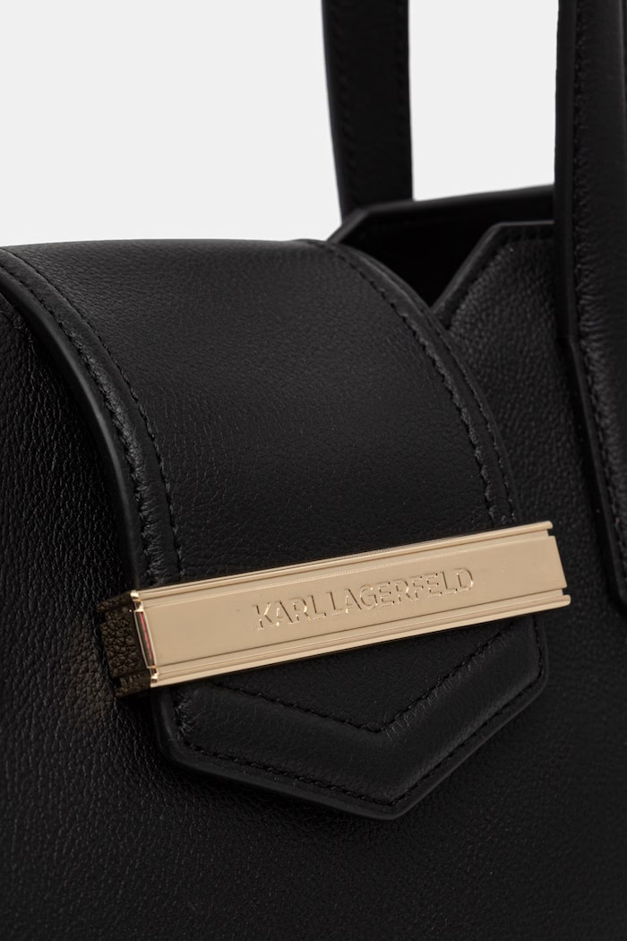 Karl Lagerfeld geantă baguette pentru femei, din piele K/NOVA negru B2W30108