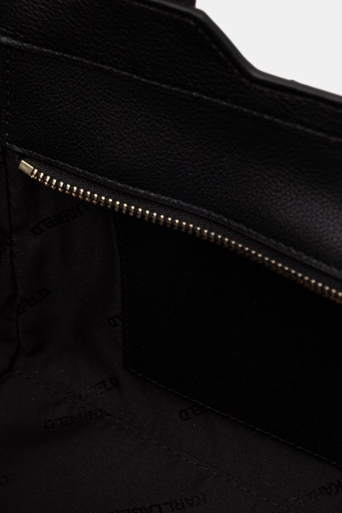 Karl Lagerfeld geantă baguette pentru femei, din piele K/NOVA B2W30108 negru
