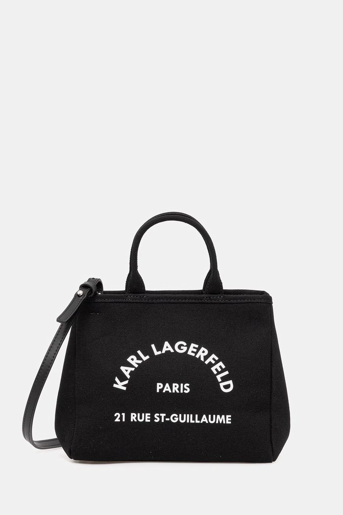 Karl Lagerfeld crossbody kabelka dámská bavlněná K/RSG CONV. černá B2W50003