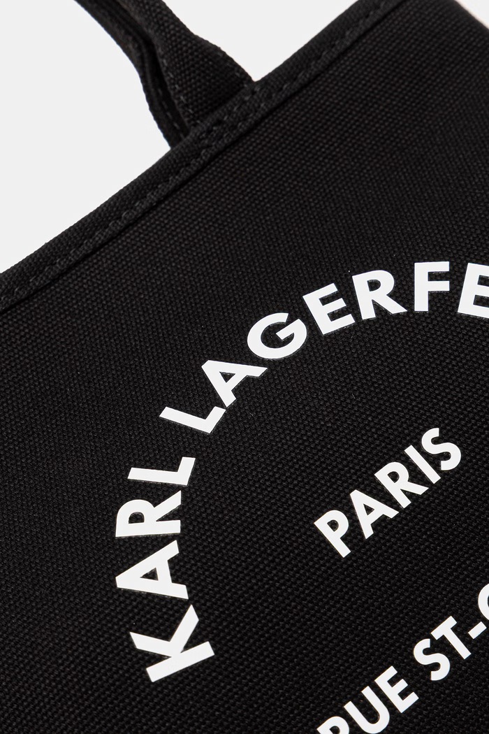 Karl Lagerfeld crossbody kabelka dámská bavlněná K/RSG CONV. B2W50003 černá