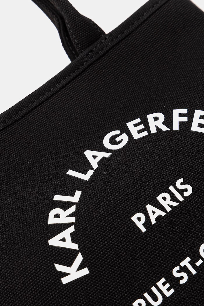Karl Lagerfeld crossbody kabelka dámská bavlněná K/RSG CONV. B2W50003 černá