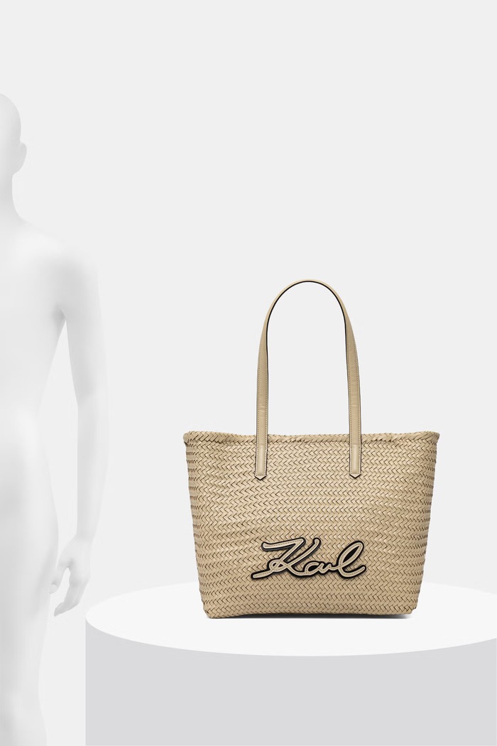 Karl Lagerfeld kabelka typu shopper dámska kožená K/SIGNATURE B2W30205