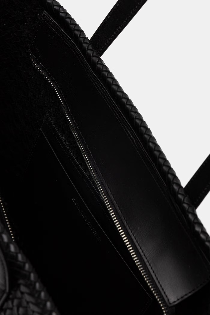 Karl Lagerfeld kabelka typu shopper dámska kožená K/SIGNATURE B2W30205 čierna