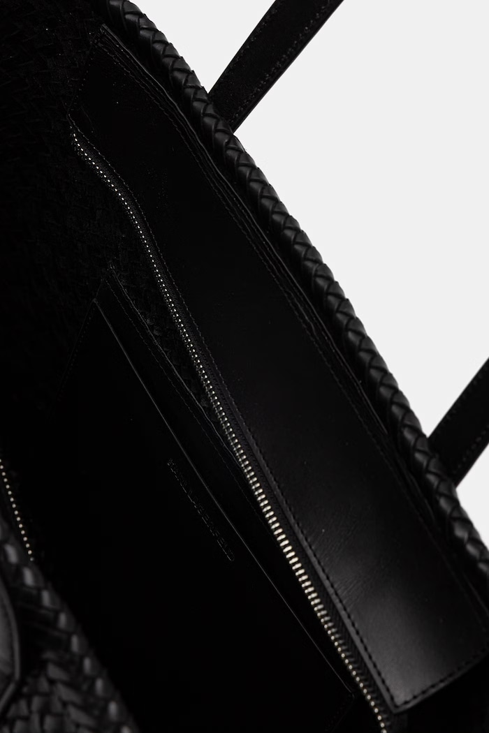 Karl Lagerfeld kabelka typu shopper dámska kožená K/SIGNATURE B2W30205 čierna