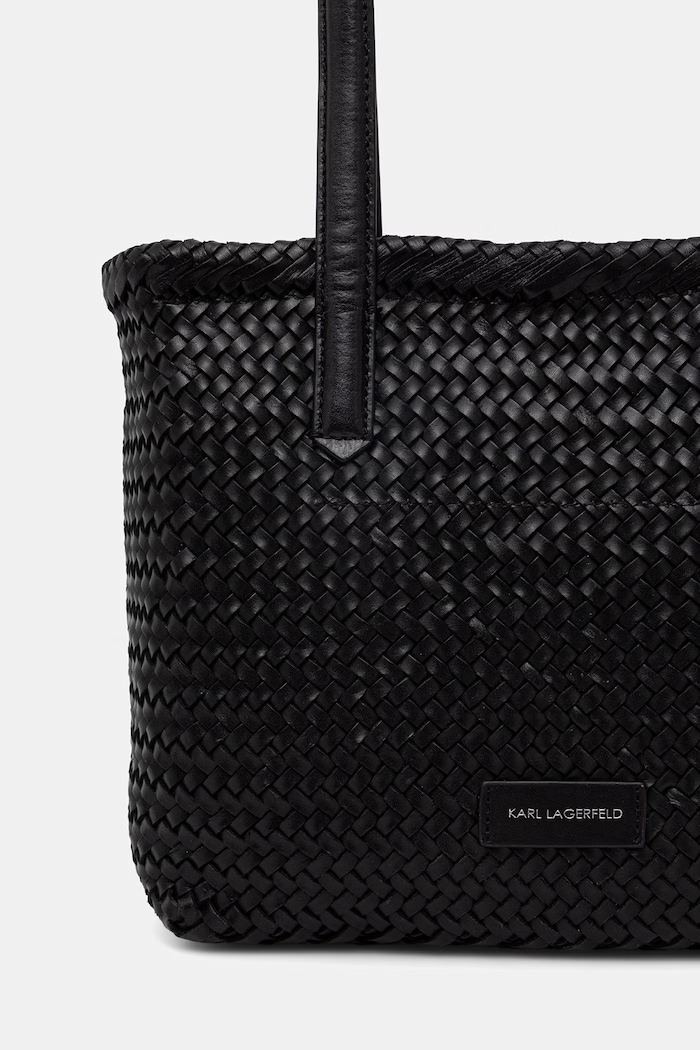 Akcesoria Karl Lagerfeld torebka tote damska skórzana K/SIGNATURE B2W30206 czarny