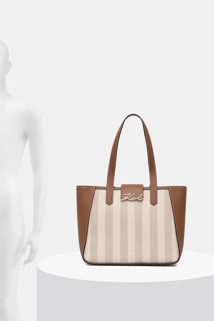 Karl Lagerfeld kabelka hobo dámska z imitácie kože K/SIGNATURE B2W30106