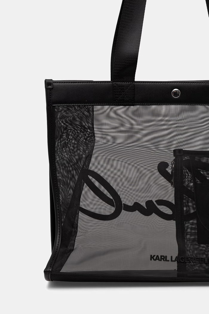 Karl Lagerfeld kabelka typu tote dámska K/SIGNATURE čierna B2W46070