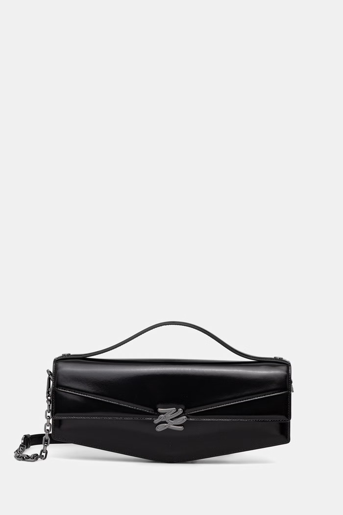 Karl Lagerfeld geantă crossbody pentru femei, din piele Karl Lagerfeld Studio negru B2W30251