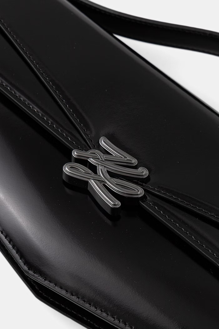 Karl Lagerfeld geantă crossbody pentru femei, din piele Karl Lagerfeld Studio negru B2W30251