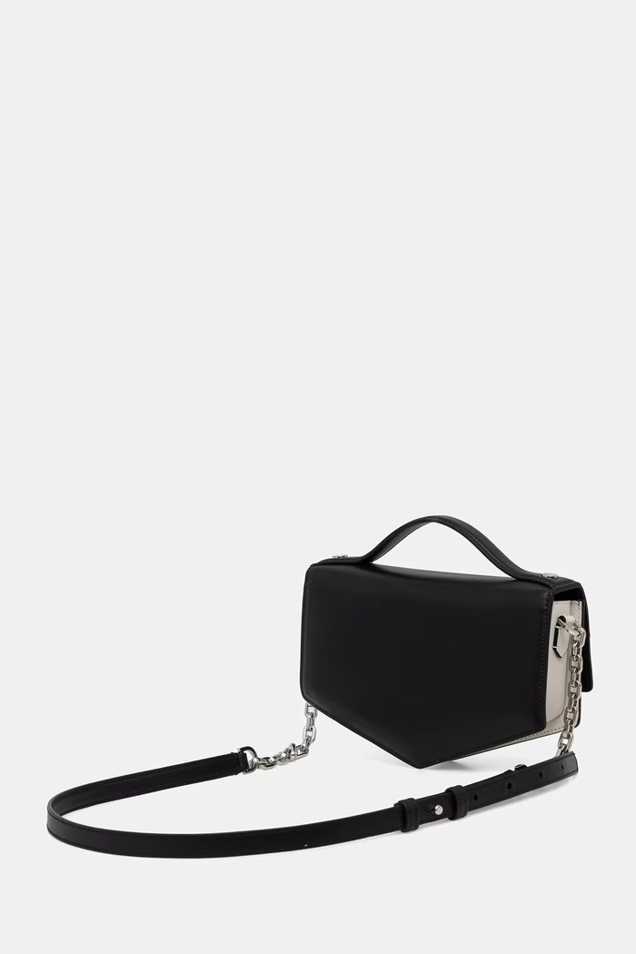 Accesorii Karl Lagerfeld geantă crossbody pentru femei, din piele Karl Lagerfeld Studio B2W30256 negru