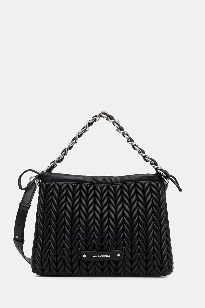 Karl Lagerfeld geantă cu imitație de piele K/WEAVE negru B2W30033