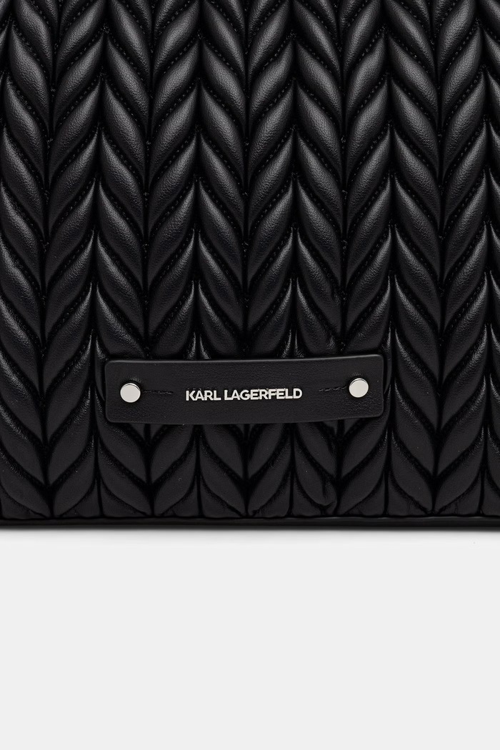 Karl Lagerfeld geantă cu imitație de piele K/WEAVE negru B2W30033