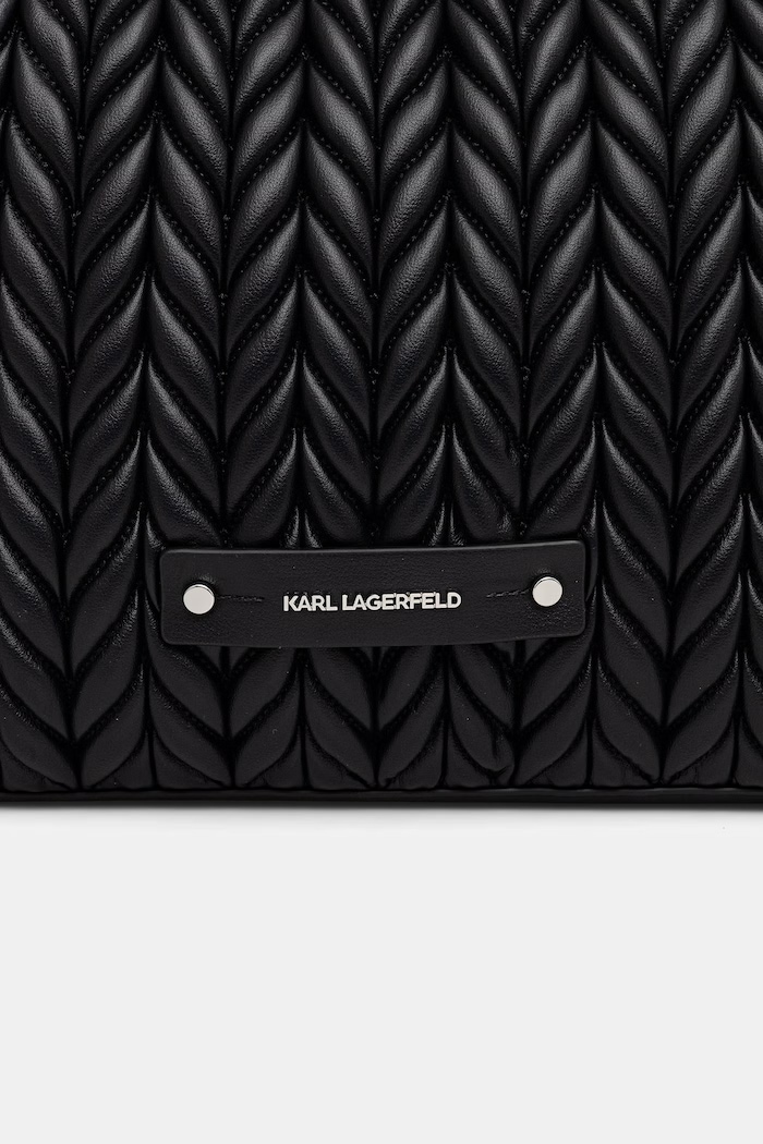 Karl Lagerfeld geantă cu imitație de piele K/WEAVE negru B2W30033