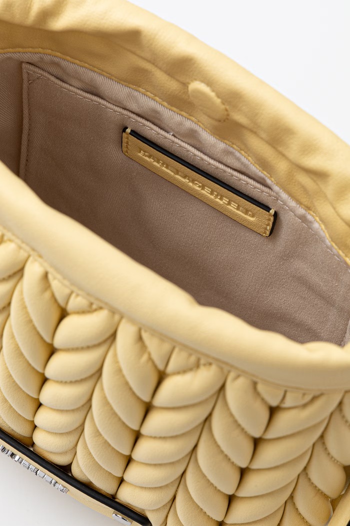 Karl Lagerfeld torebka damska z imitacji skóry K/WEAVE żółty B2W30035