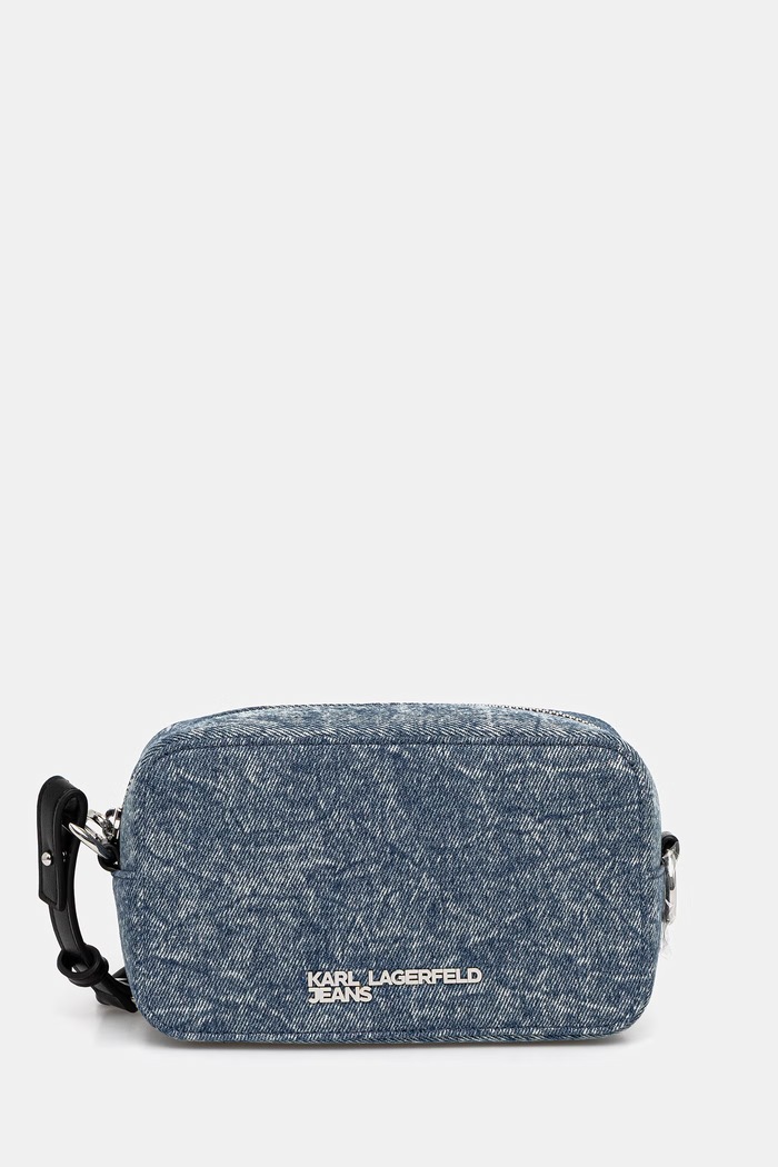 Džínsová taška Karl Lagerfeld Jeans vzorovaný modrá B2W30124