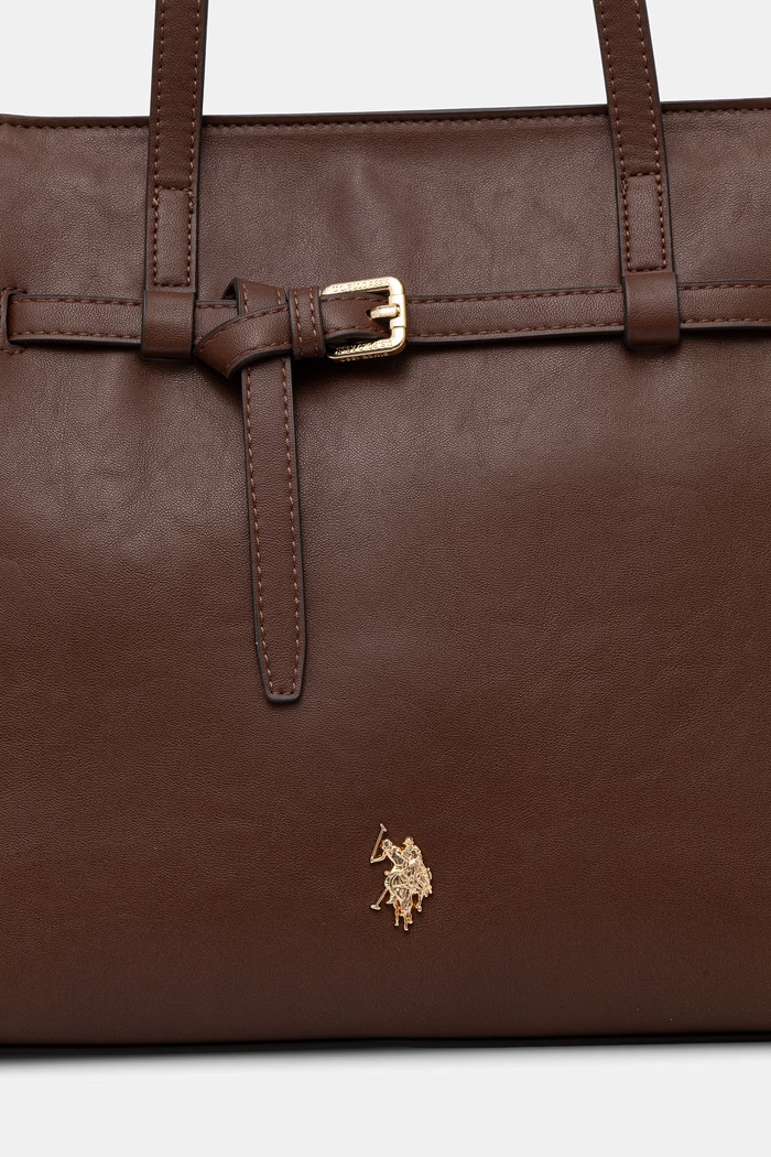 U.S. Polo Assn. χιαστί γυναικεία από απομίμηση δέρματος GUILDFORD καφέ BEU2G9067WVP
