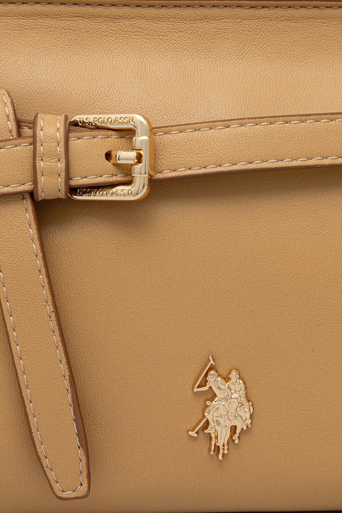 U.S. polo Assn. geantă poștaș pentru femei, cu imitație de piele GUILDFORD BEU2G9070WVP galben