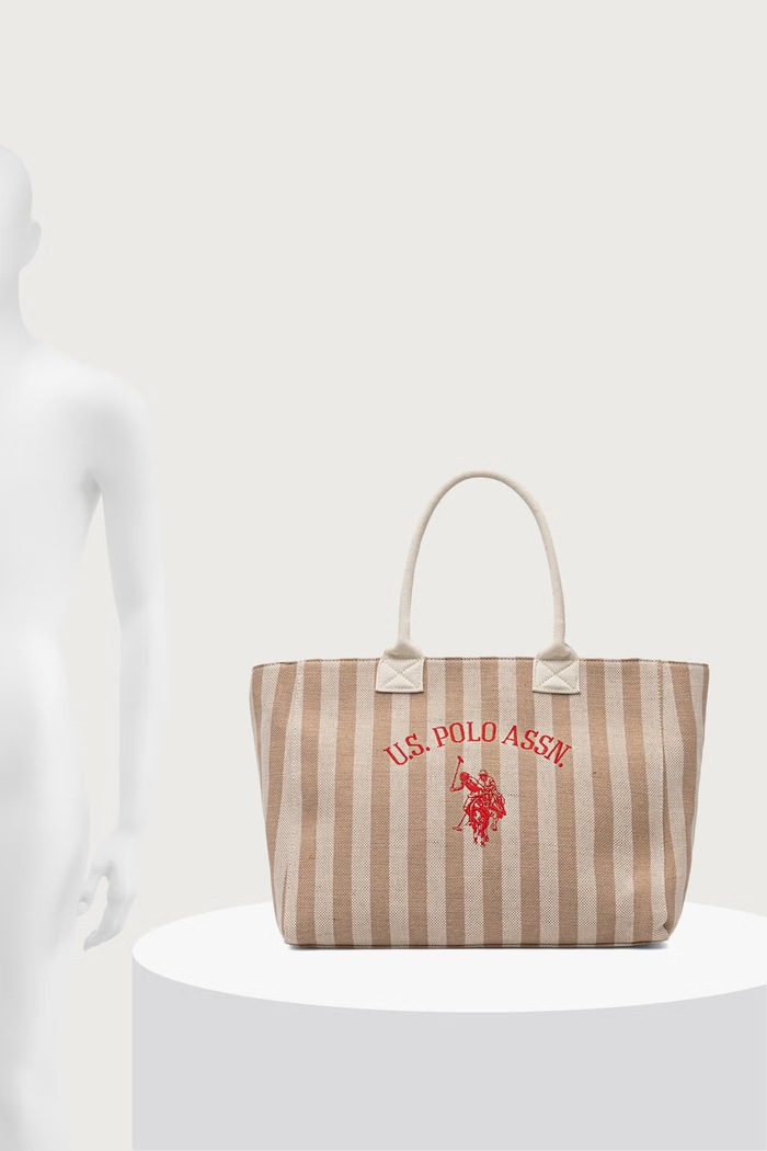 Tote taška dámská bavlněná U.S. Polo Assn. BEU2P9180WCO béžová