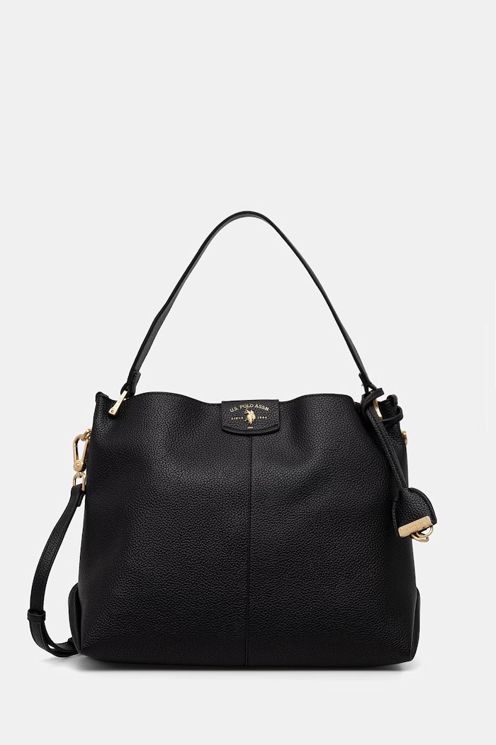 U.S. Polo Assn. torebka crossbody damska z imitacji skóry ROYAL STEWART czarny BEU3R9065WVP