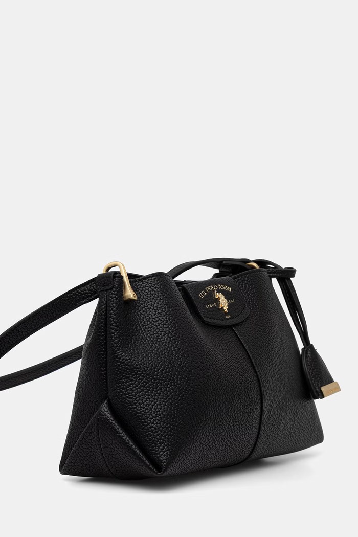 U.S. Polo Assn. geantă crossbody pentru femei, cu imitație de piele ROYAL STEWART BEU3R9066WVP negru SS26
