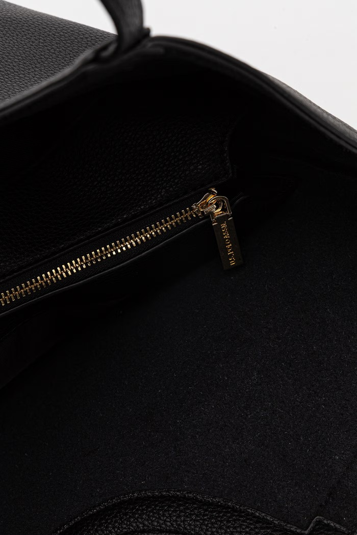 U.S. Polo Assn. torebka shopper damska z imitacji skóry LAWSON czarny BEU8L9054WVP