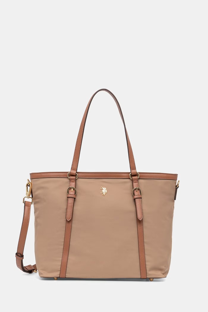 U.S. Polo Assn. geantă shopper damă uni bej BEUHU6377WZC
