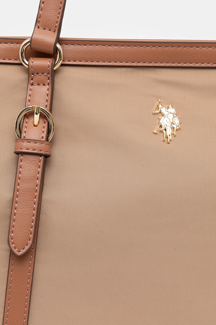 U.S. Polo Assn. geantă shopper damă bej BEUHU6377WZC