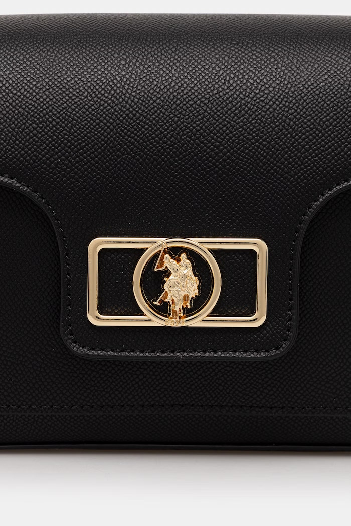 U.S. Polo Assn. listonoszka damska z imitacji skóry JONES czarny BEUJ89082WVP