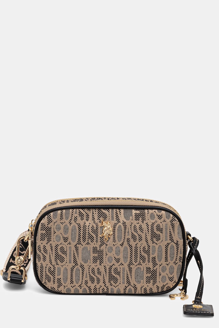 U.S. Polo Assn. Borsa a tracollo da donna JACQUARD beige BEUJG9133WZC