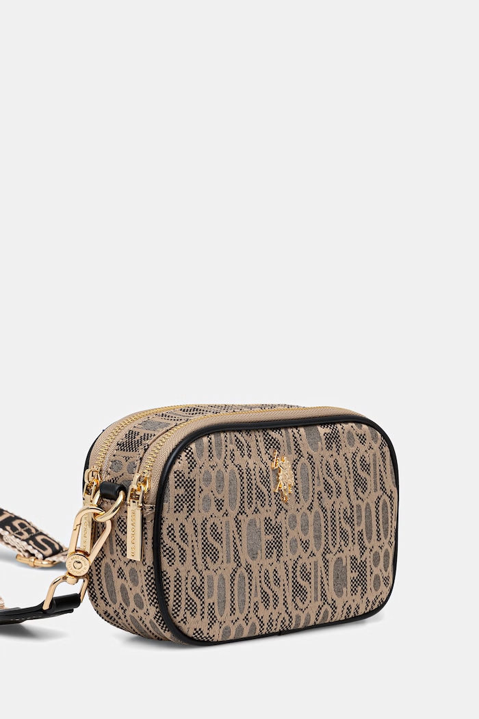 U.S. Polo Assn. Borsa a tracollo da donna JACQUARD BEUJG9133WZC beige SS26
