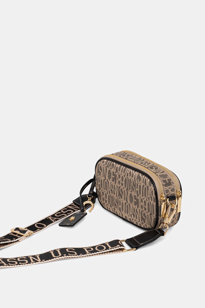 Accessori U.S. Polo Assn. Borsa a tracollo da donna JACQUARD BEUJG9133WZC beige