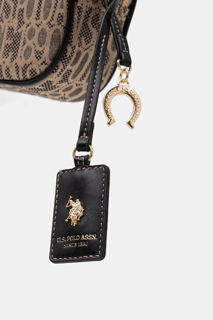 U.S. Polo Assn. Borsa a tracollo da donna JACQUARD beige BEUJG9133WZC